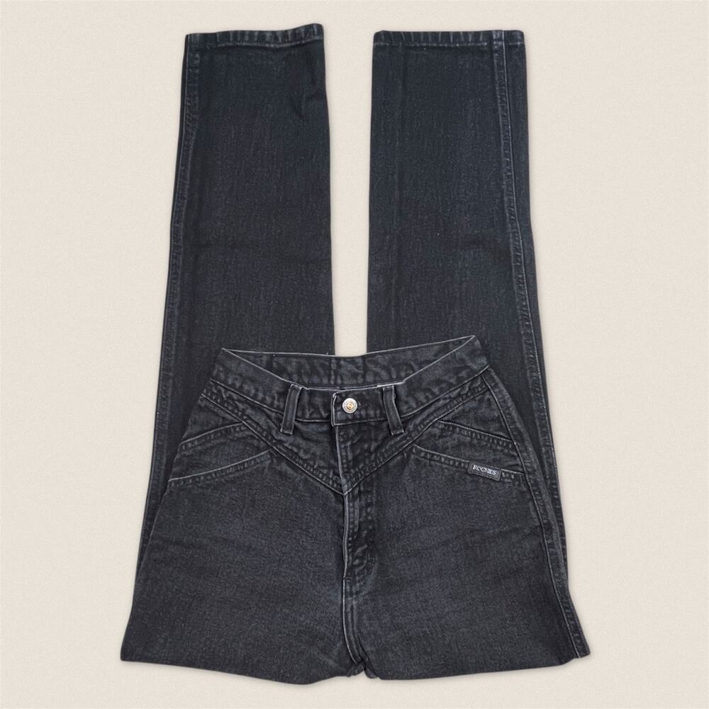 Vintage‎ Western Rockies Rocky Mountain Black Yoke Jeans 27/5 - Size 23 x 32